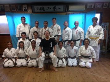 AKI dojo visit Takamiyagi